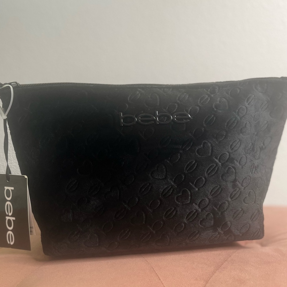 Bebe Velvet Travel Toiletry Bag NWT